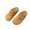Mules retro de plataforma cerrada para mujer, nuevo estilo primavera y otoño 2026, fáciles de poner, suela suave, versátiles zapatos tipo Birkenstock
