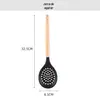 Conjunto Personalizado de Utensílios de Cozinha de Silicone, Conjunto Doméstico de 12 Peças, Colher de Sopa Resistente a Altas Temperaturas, Escumadeira, Espátula de Silicone Antiaderente para Cozinhar