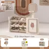 Estante Organizadora de Brinquedos para Bebê, Armário para Livros Ilustrados, Caixa Organizadora Duas em Uma para Bebê, Grande Capacidade, Armazenamento e Organização em Múltiplas Camadas