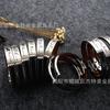Joyería de Línea de Coche Constelación Retro Antigua Acero Inoxidable PU Transfronterizo Caliente Pulsera de Pareja Pulsera de 12 Constelaciones para Niños y Niñas