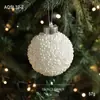 Nueva Bola de Navidad Perla Blanca Bola de Plástico Lujo Accesible Bola de Gama Alta Colgante para Árbol de Navidad Decoración Colgante Disposición de Decoración