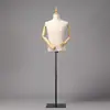 Adereços de Modelo de Fantasia Manequim de Mesa de Pano de Meio Corpo Manequim de Rack de Exibição de Vitrine