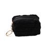 Monedero Mini Cuadrado de Felpa Nuevo Transfronterizo Lindo Llavero para Niños Bolsa Pequeña con Banda Vocal Labial Bolsa para Audífonos