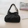 Bolso de hombro a cuadros retro estilo coreano, nueva moda 2026, con detalle de lazo, ofreciendo un look relajado y casual, adecuado para uso en exteriores