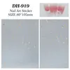 Adesivos de Corrente Estrela de Quatro Pontas para Unhas Planos Simples Versáteis Corrente Estrela de Quatro Pontas Adesivos de Arte para Unhas Acessórios DH919