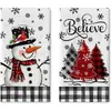 Toallas de microfibra para cocina superventas transfronterizas de Amazon, paños de cocina navideños, decoraciones de regalo y paños de limpieza festivos