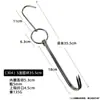 Anillo de Grasa de Pato Asado Gancho de Acero Inoxidable 304 Gancho Colgante Gancho para Asar Pierna de Cordero Gancho para Barbacoa 201 Cerdo Lechón Pollo Asado Conejo Char Siu Gancho Doble