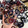 Ligas para el Cabello de Alta Elasticidad, Bandas de Goma Sin Costuras Que No Dañan el Cabello, Bandas de Goma Tipo Anillo de Toalla, Ligas Negras para el Cabello, Venta al por Mayor de una Sola Pieza