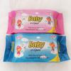 Venta al por mayor de fábrica 100 piezas Toallitas húmedas para bebé con patrón de Ángel Inglés multicolor toallitas lindas