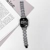 Adecuado para iwatchS8, correa de reloj Apple, Applewatch7, cadena de reloj de metal avanzada y moderna para mujer, estilo Chanel 654Se
