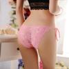 Roupa Íntima Sexy Quente Borboleta Bordada Renda Transparente Amarrada Sem Marcas Tanga Roupa Íntima Feminina Sexy Forro de Algodão