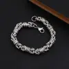 Puntada de Quilla Europea y Americana Niños Cadena Agresiva Gruesa Cadena de Colmillos Tai Cadena Personalizada Cadena para Clavícula Pulsera para Hombre Cadena Hecha a Mano Transfronterizo