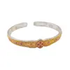 Pulseira em Prata de Lei S9999 Trevo de Quatro Folhas Feminina Wanwan Pulseira de Prata Pura Nova Chinoiserie Acessórios Antigos Palácio Estilo Presente