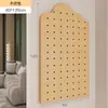 Estante de Pared con Tablero Perforado de Madera Estante para Flores de Balcón Colgante de Pared para Plantas Verdes Estante de Exhibición de Pared con Forma de Fondo para Sala de Estar