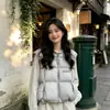 2026 Invierno Único Súper Bonito Pequeño Chaleco de Algodón para Mujer Moda Chic Estilizado Ropa Exterior Chaleco de Moda
