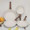 Sartén Prensada Imitación Piedra Maifan Transfronteriza, Sartén Antiadherente para Huevos para Uso Doméstico en Cocina, Sartén de Doble Propósito para Freír y Cocinar Bistecs, Venta al por Mayor