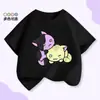 Camiseta de Algodão Infantil de Verão Desenho Animado Aphmau 2026 Transfronteiriça Europeia e Americana Nova de Verão História Estranha Camiseta de Algodão Infantil