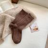 Meias de Lã para Mulheres, Meias de Outono e Inverno, Tricô de Cabo, Meia Panturrilha, Quentes, Espessas, Inverno, Estilo Japonês, Soltinhas, Estilo Ins, Espessas, Quentes