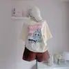 Camiseta Casual de Moda para Niñas, Estilo Nuevo de Verano, Estampada de Manga Corta, Reduce la Edad, Linda, Tendencia Modelo Nuevo 2026