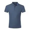 Verão 2026 Novo Estilo Sem Costura Seda de Gelo Manga Curta Masculino Esportivo Transfronteiriço Secagem Rápida Cor Pura Nylon Camisa Polo Business Roupa Masculina