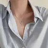 Collar con colgante en forma de U para mujer, estilo simple y genial, versátil elegante, cadena para la clavícula, moda nicho Ins, mejor amiga, collar popular