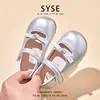 Zapatos de una sola pieza poco profundos estilo dulce francés para niña, nuevo estilo primavera 2026, zapatos de princesa, zapatos para bebé con suela suave y velcro
