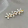 Pinza para el pelo de perlas estilo coreano para niñas, simple, a la moda, alto valor estético, pinza lateral para uso diario, pinza de una palabra para flequillo rebelde, accesorios para el cabello