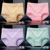 Ropa interior de algodón puro antibacteriano Longsha, pantalones cortos de encaje sexys para mujer, estilo japonés, sin marcas, talla grande, de algodón puro.