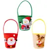 Nuevos Suministros para Decoración Navideña de Haobei Bolsa Creativa de Caricatura para Dulces Bolsa de Regalo para Niños Cubo de Arreglo para Ambiente Festivo