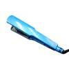 Comercio exterior comercio electrónico transfronterizo salón de belleza plancha para el pelo azul placa estrecha de 3/4 pinza para alisar el pelo aleación de titanio nano
