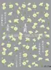 Pegatinas Calcomanías para Uñas Portátiles Panda Mariquita de Siete Estrellas Tortuguita Colección Linda Cuadrícula Completa Linda Pegatinas para Uñas DIY