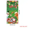 Nova capa de porta de Natal transfronteiriça, montagem de decoração de festa para criar atmosfera e oportunidades de fotos, bandeiras e faixas suspensas de Natal ao ar livre