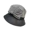 Venta Directa de Fábrica sombrero para mujer 21 nuevo estilo primavera y verano lindo lazo a rayas sombrero para el sol 21SS-T014