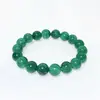 Pulsera de Jade con Patrón de Dragón Verde Natural, Ágata Flor de Hielo Redonda, Calcedonia Verde Pulsera Vintage al por Mayor