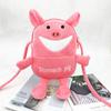 Bolsa Transversal de Pelúcia Fofa de Desenho Animado Japonês e Coreano Bolsa de Celular de Camada Dupla Mini Carteira de Moedas Bordada para Menina Estudante