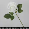 Rosas de Creme Simuladas de 3 Cabeças, Decoração de Fundo para Casamento, Arranjo de Flores para Guia de Estrada, Flores de Seda Estilo Europeu para Casamento, Flores Artificiais
