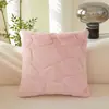 Fábrica de Origen Almohada Más Vendida en Amazon, Cojín Decorativo de Textura de Piel Sintética de Conejo de Lujo Ligero, Almohada Decorativa para Sofá de Sala de Estar