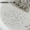 Rhinestones para decoración de uñas de circón marquise, rhinestones marquise brillantes de moda, rhinestones de forma irregular de base plana, accesorios de uñas usables