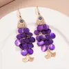 Pendientes de gancho de resina con forma de hoja ovalada y pluma, transfronterizos europeos y americanos, pendientes frescos y sencillos de verano, pendientes de diseño nicho para mujer