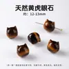 Jingdian Jewelry Piezas Talladas de Piedra Ojo de Tigre Amarillo Natural, Serie de Color Melard Accesorios para Pulsera Colgante de Calabaza, Suministro al por Mayor