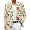 Novo Terno Masculino de Natal Comércio Exterior Transfronteiriço Amazon Jaqueta de Terno Estampada Moda Masculina Terno Estilo Britânico