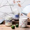 Taza de Té de Cerámica Creativa Taza Individual Taza de Vino Japonesa y Coreana Taza de Sopa para Restaurante Taza de Té Antigua Pintada a Mano Taza de Té Kung Fu