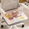 Cojín de Seda de Hielo, Cojín Lindo de Trasero de Panda, Cojín para Silla de Oficina que No da Calor en Verano, Cojín Fresco y Transpirable para Dormitorios de Estudiantes