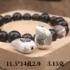 Plata S925 Hecho a Mano Accesorios Cepillados Pulsera de Cuerda Trenzada DIY Joyería Cuentas Espaciadoras Colgante Venta al por Mayor Forma de Gota Nuevo Modelo 2025