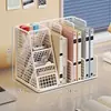 Caja de almacenamiento para portalápices, organizador de escritorio multifuncional para papelería de hogar y estudiante, organizador de oficina con múltiples compartimentos
