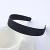 Faixa de Cabelo Preta Fosca de Várias Larguras com Dentes Internos Antiderrapantes, Acessório de Cabelo de Plástico Básico Versátil para Lavar o Rosto, Atacado