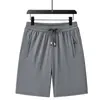 (Exclusivamente para Ventas Transfronterizas) Pantalones Cortos Deportivos de Seda de Hielo de Alta Calidad para Hombre, Pantalones Deportivos Casuales Sueltos de Aire Acondicionado, Populares Más Vendidos