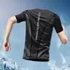 Mallas de Secado Rápido para Hombre Tops Deportivos Running Fitness Entrenamiento Alta Elasticidad Manga Larga Seda de Hielo Verano Pesca al Aire Libre Protección Solar