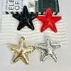 Patrón de grietas de hielo transfronterizo cuero estrella de cinco puntas muñeca colgante corazón de melocotón diy accesorios de joyería materiales llavero con corazón ins