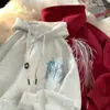 Nueva Sudadera con Capucha de Terciopelo para Adolescentes Marca de Tendencia 2024 para Hombre Primavera y Otoño Chaqueta Suelta de Gama Alta y Súper Bonita